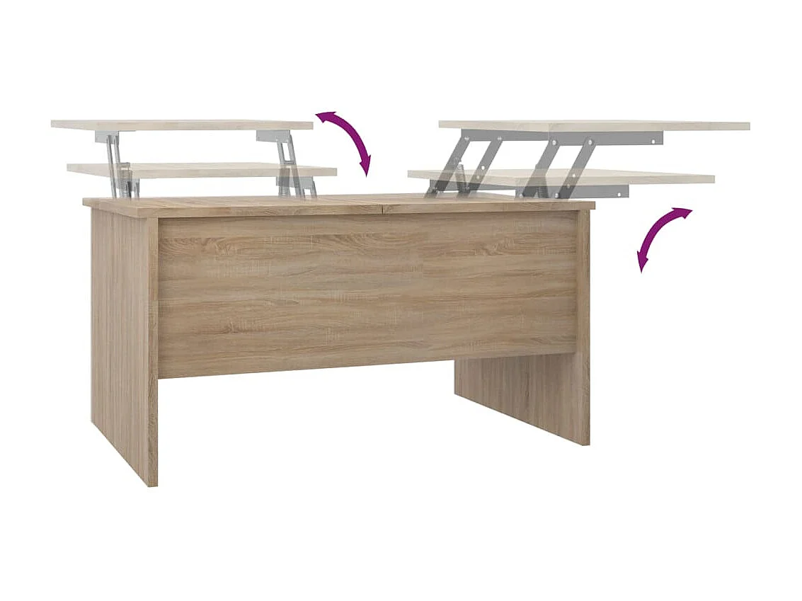 Table basse Chêne sonoma 80x50x42,5 Bois d'ingénierie