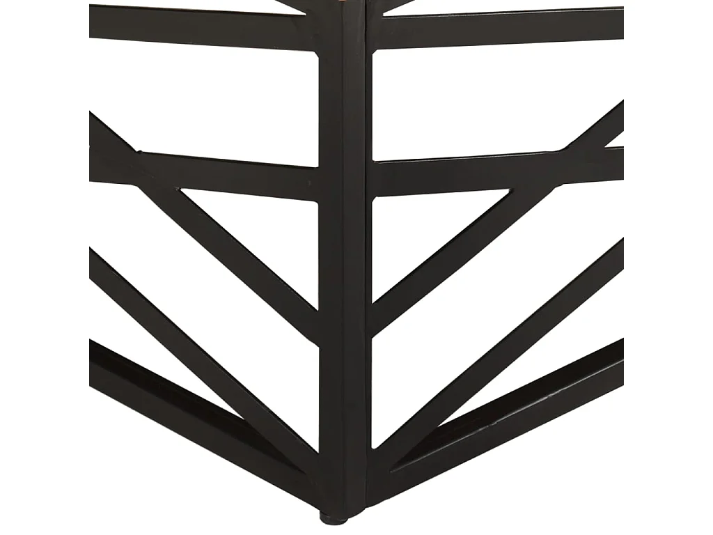 Table basse 68x68x35 Bois de récupération massif