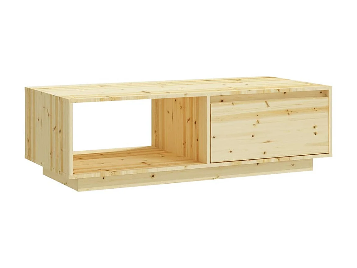 Table basse 110x50x33,5 Bois de sapin massif