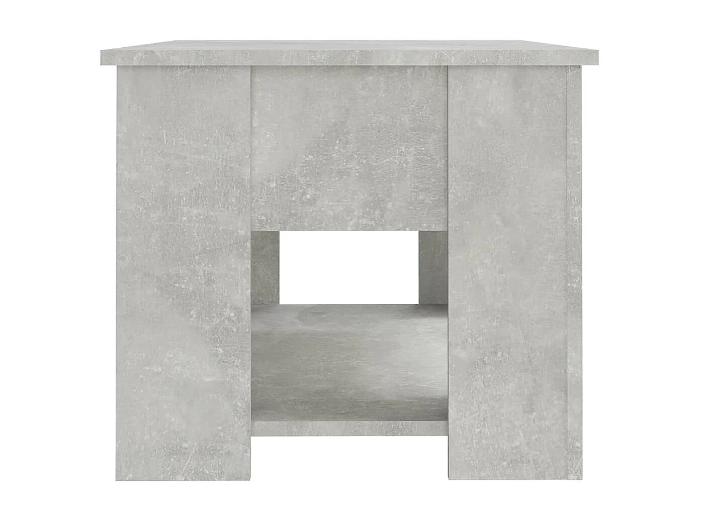 Table basse Gris béton 79x49x41 Bois d'ingénierie