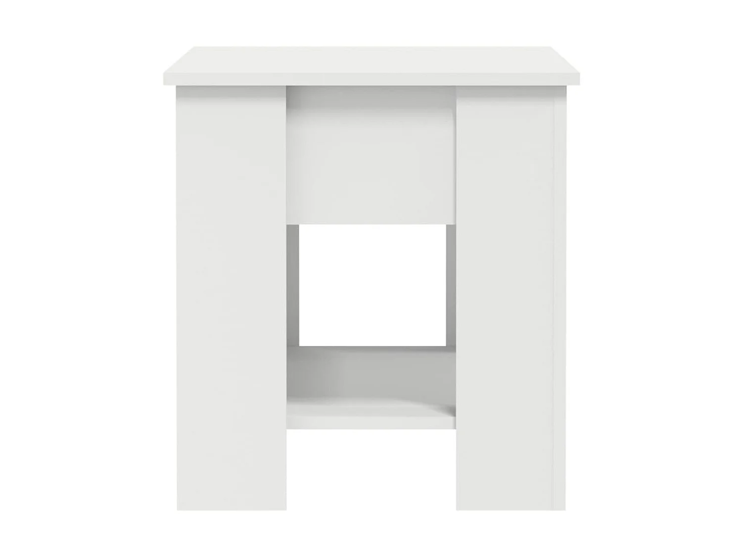 Table basse Blanc 101x49x52 Bois d'ingénierie 2