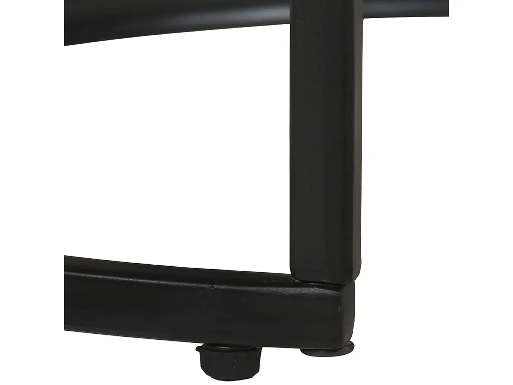 Tables gigognes 3 pcs Bois de manguier brut