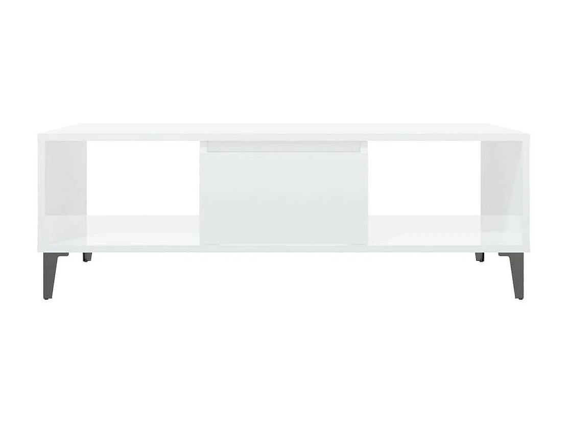 Table basse Blanc brillant 103,5x60x35
