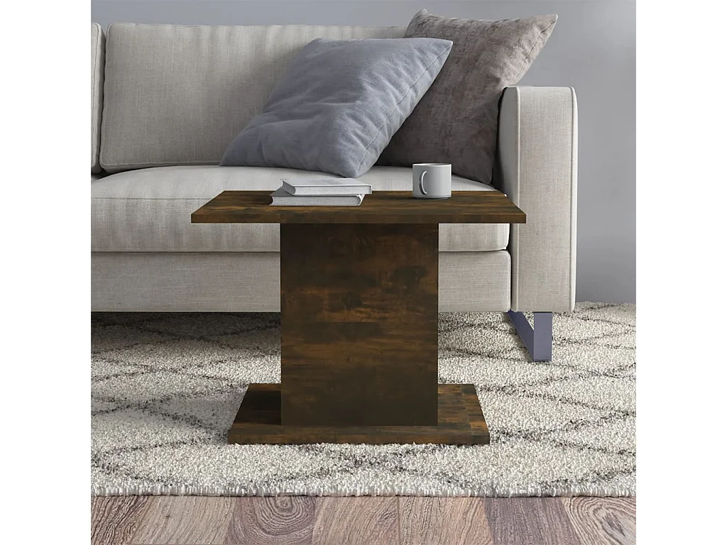 Table basse Chêne fumé 55,5x55,5x40