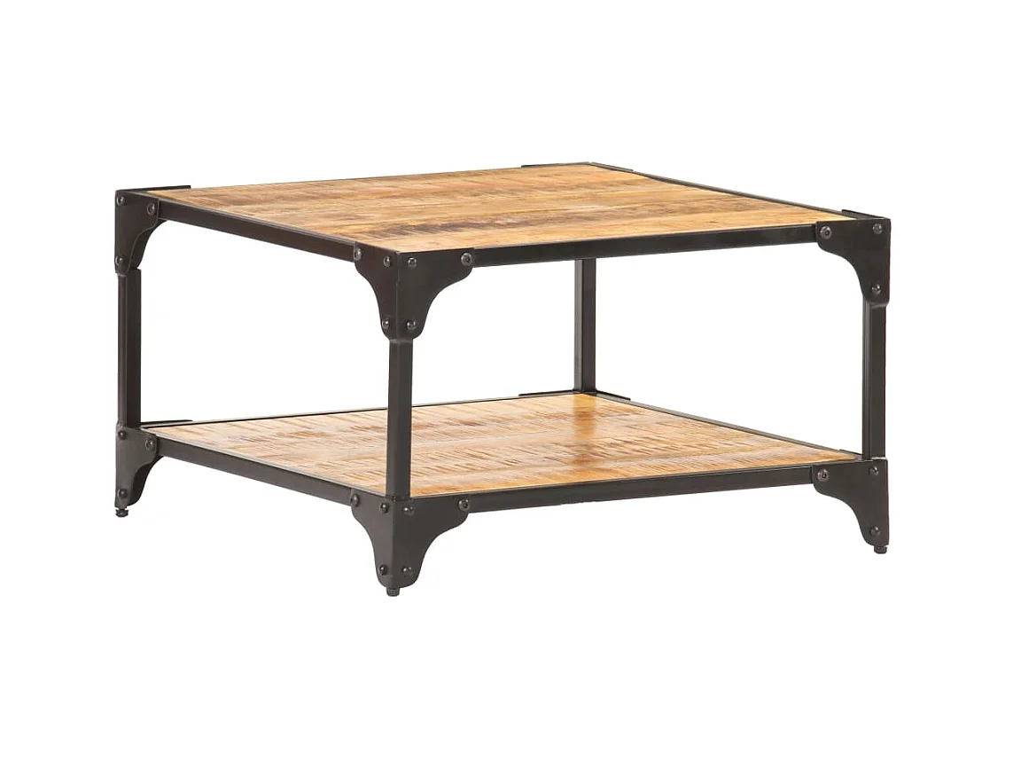 Table basse 60x60x35 Bois de manguier massif