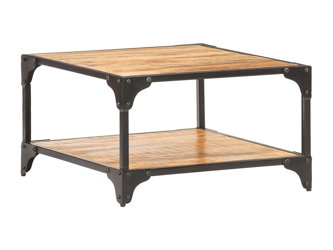 Table basse 60x60x35 Bois de manguier massif