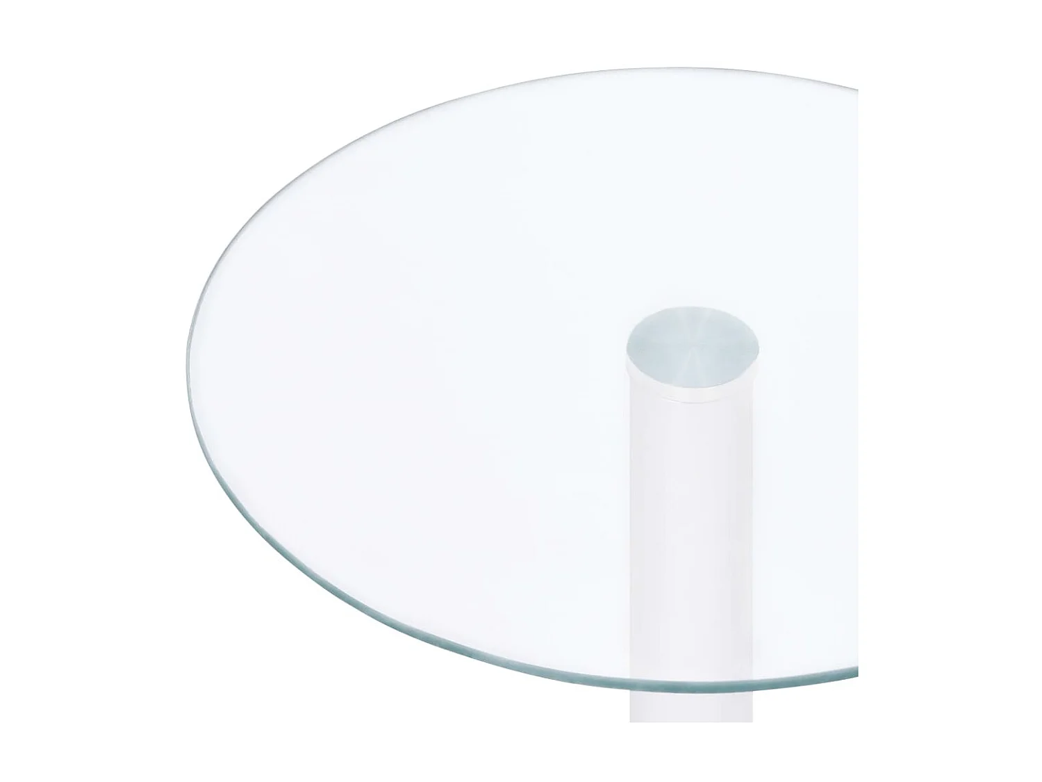 Salontafel 40 cm gehard glas transparant