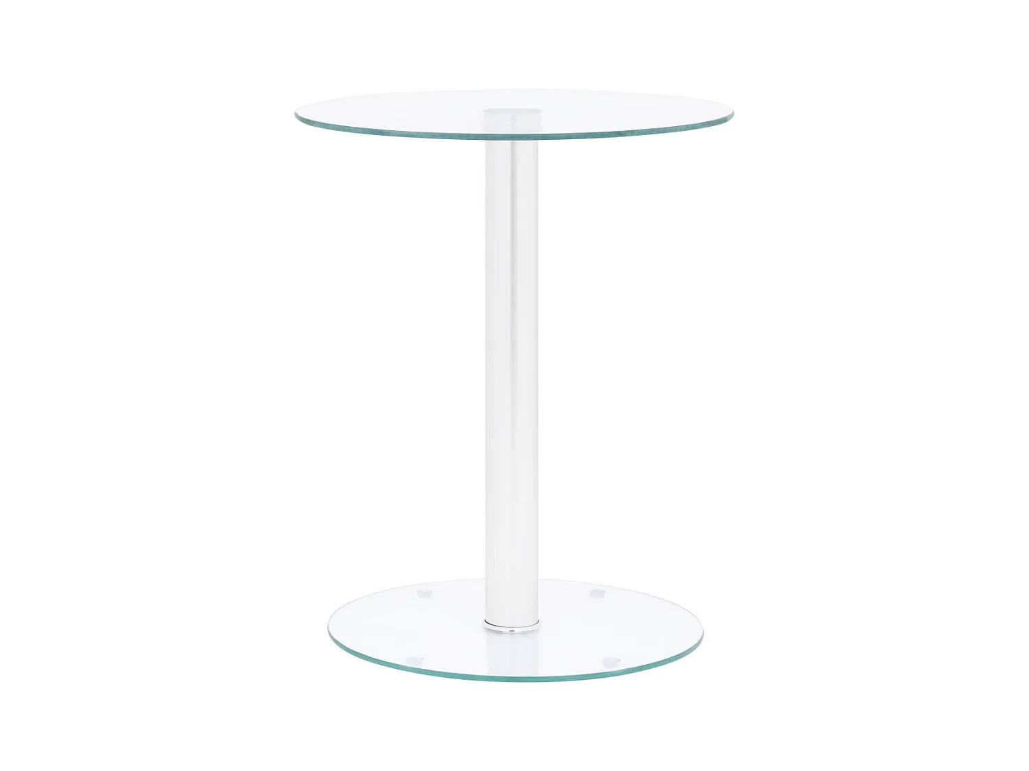 Table basse Transparent 40cm Verre trempé