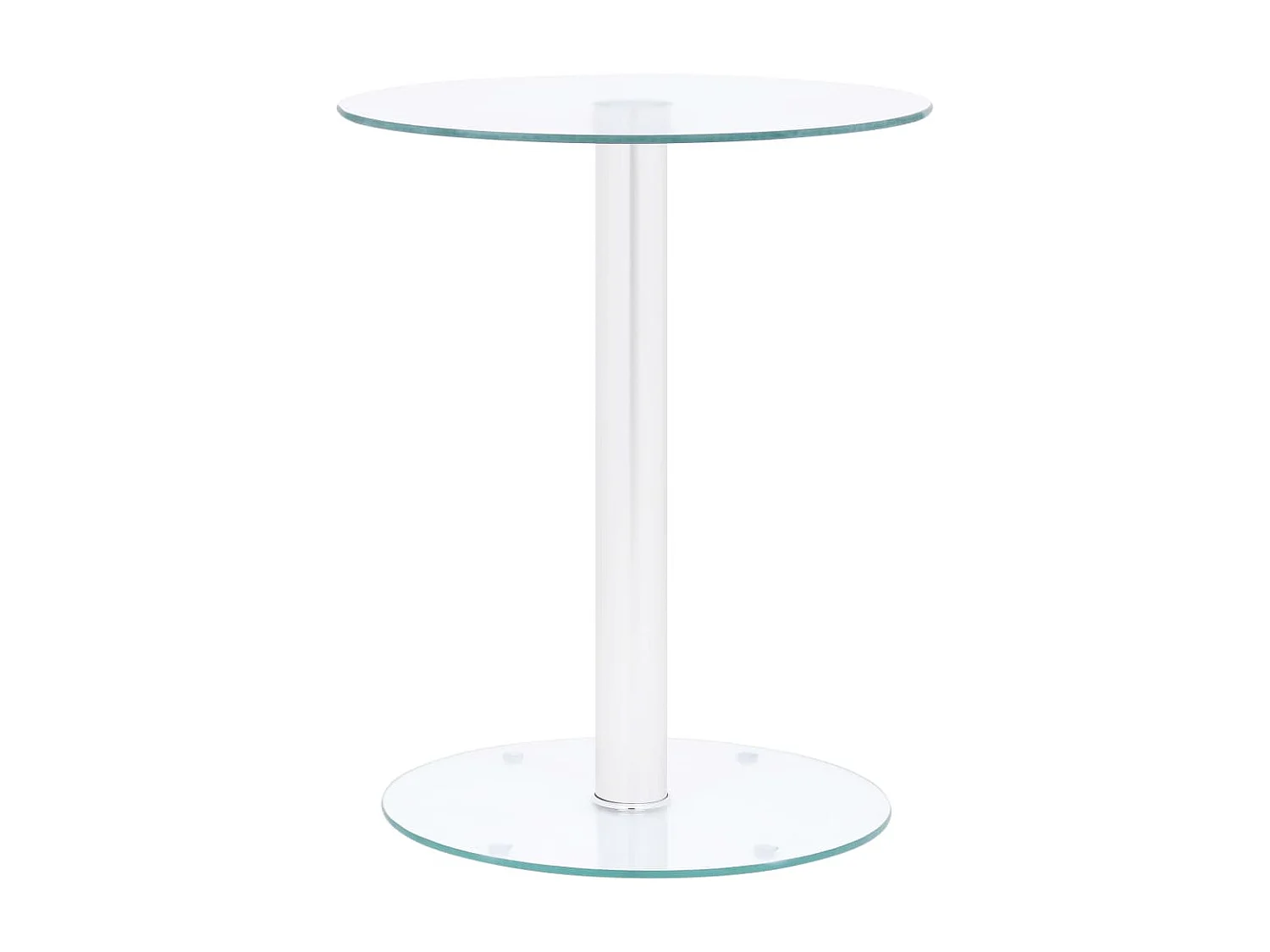 Salontafel 40 cm gehard glas transparant