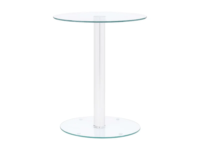 Table basse Transparent 40cm Verre trempé