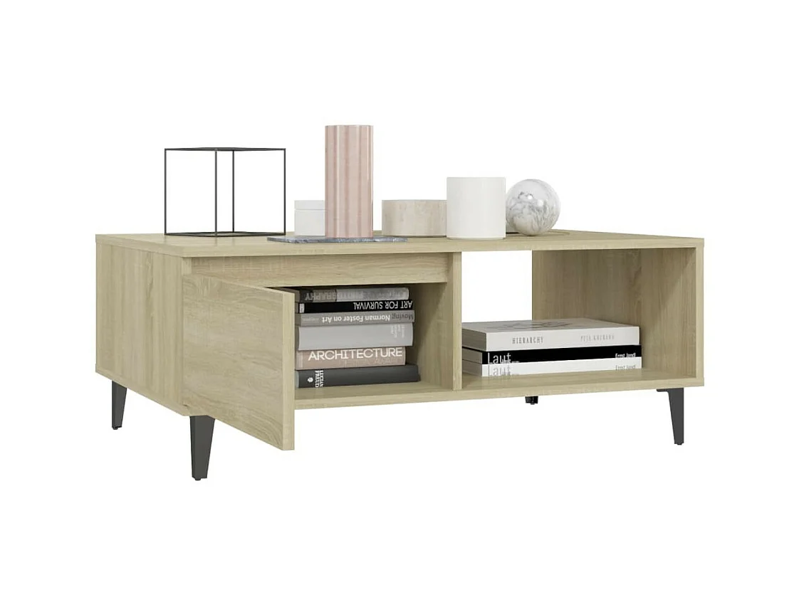 Table basse Chêne sonoma 90x60x35 2