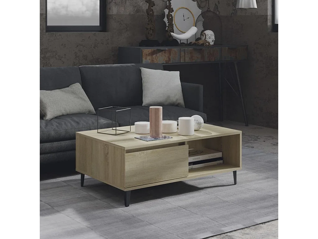 Table basse Chêne sonoma 90x60x35 2