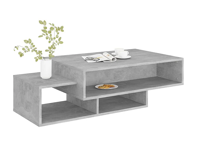 Table basse Gris béton 105x55x32