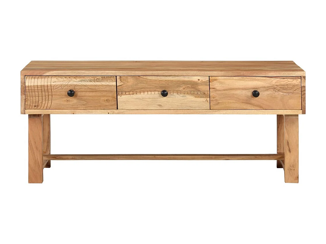 Table basse 100x50x40 Bois d'acacia massif