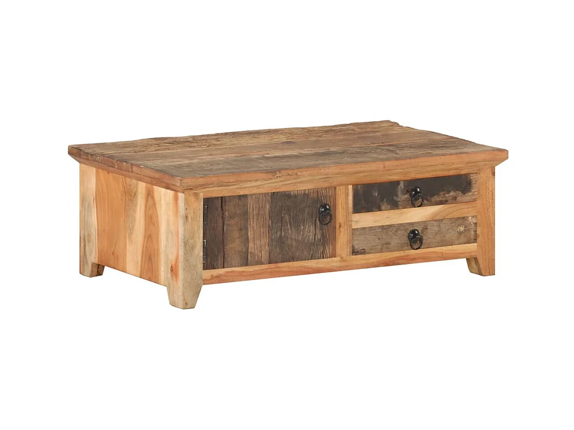 Table basse 90x50x31 Bois de récupération massif
