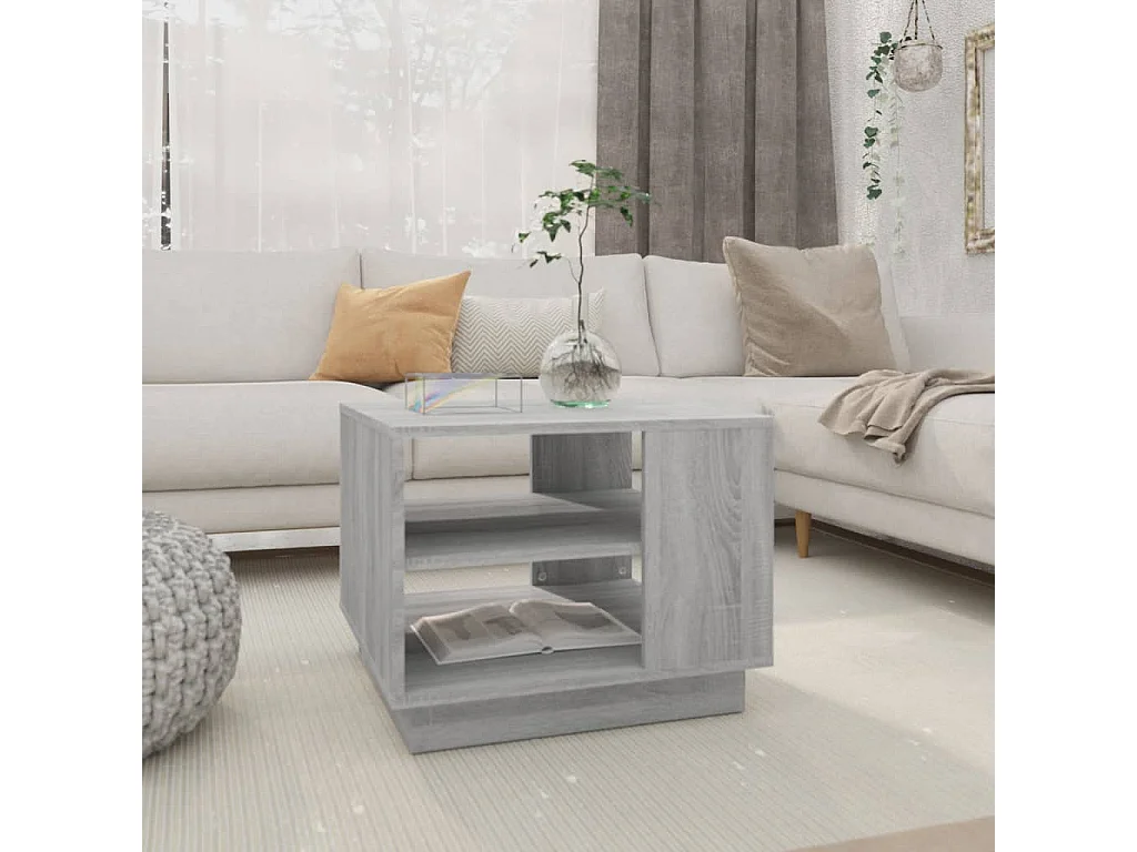 Table basse Sonoma gris 55x55x43