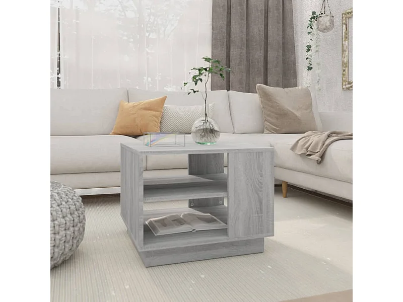 Table basse Sonoma gris 55x55x43