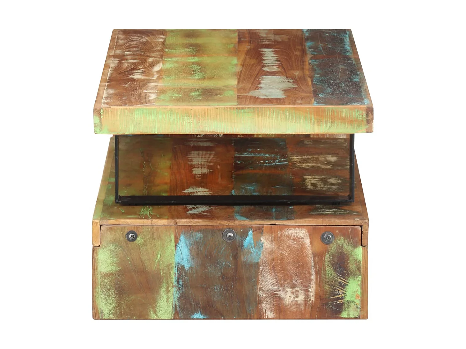 Ensemble de table basse 2 pcs Bois de récupération massif