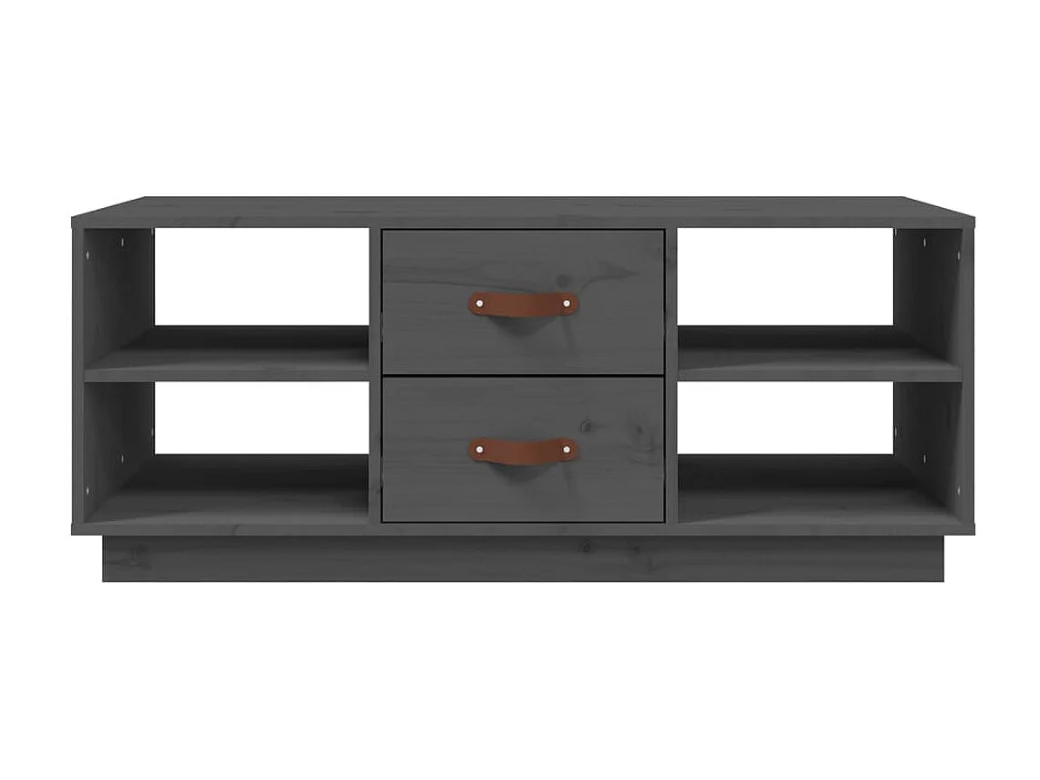 Table basse Gris 100x50x41 Bois massif de pin