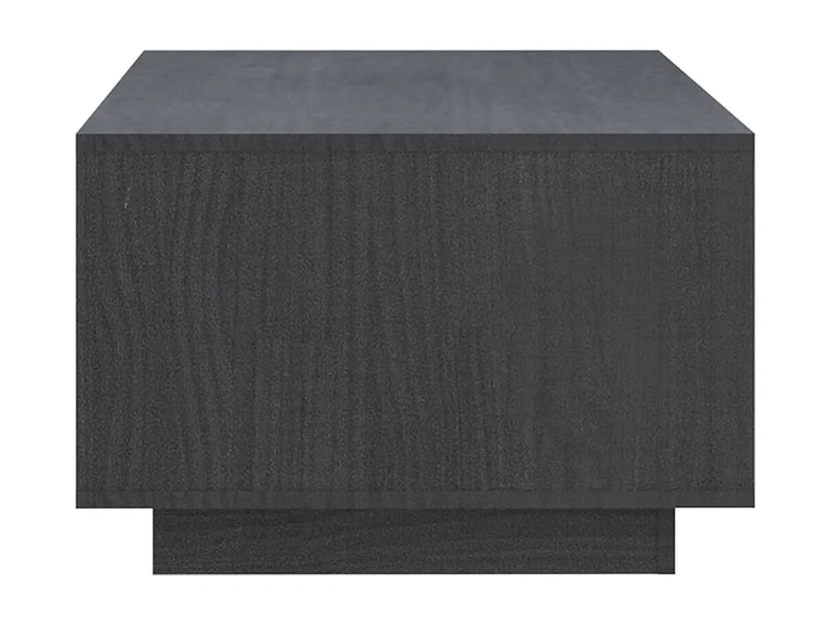 Table basse Gris 110x50x33,5 Bois de pin massif 2