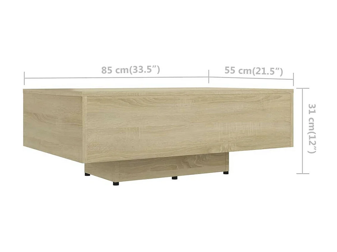 Table basse Chêne sonoma 85x55x31
