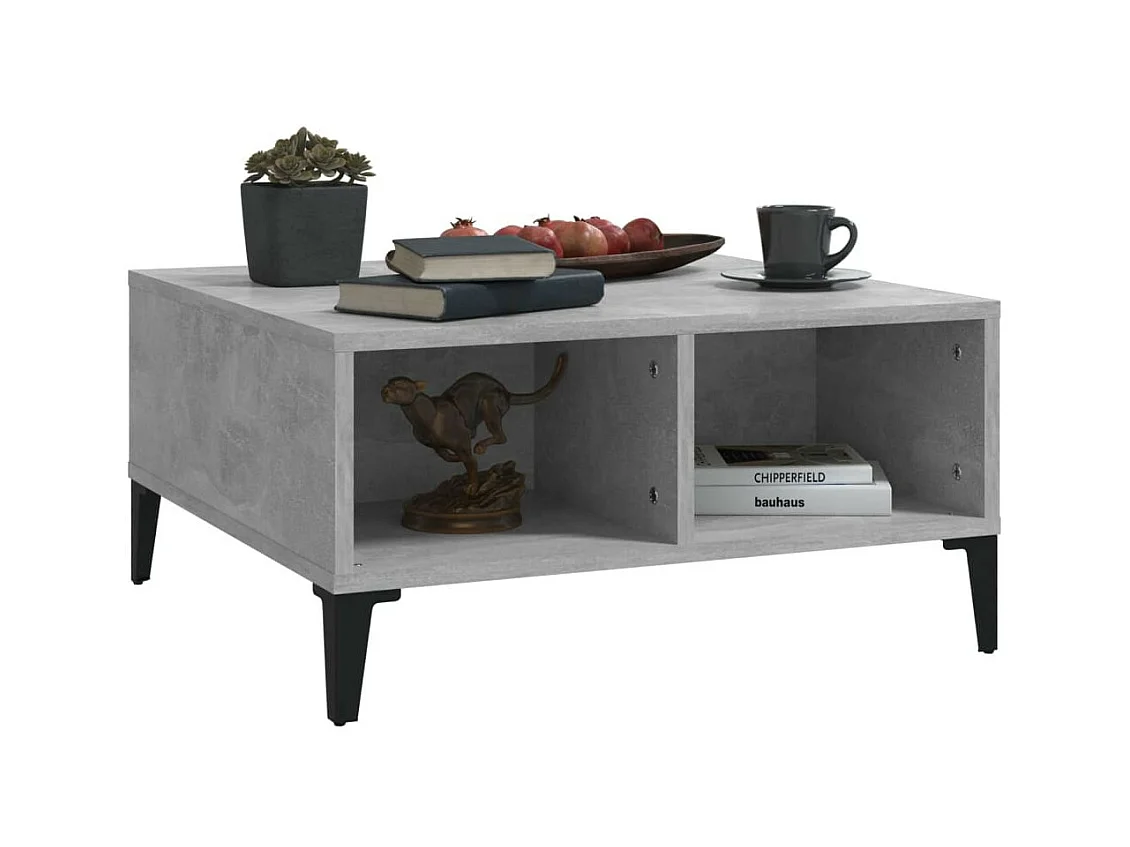 Table basse Gris béton 60x60x30