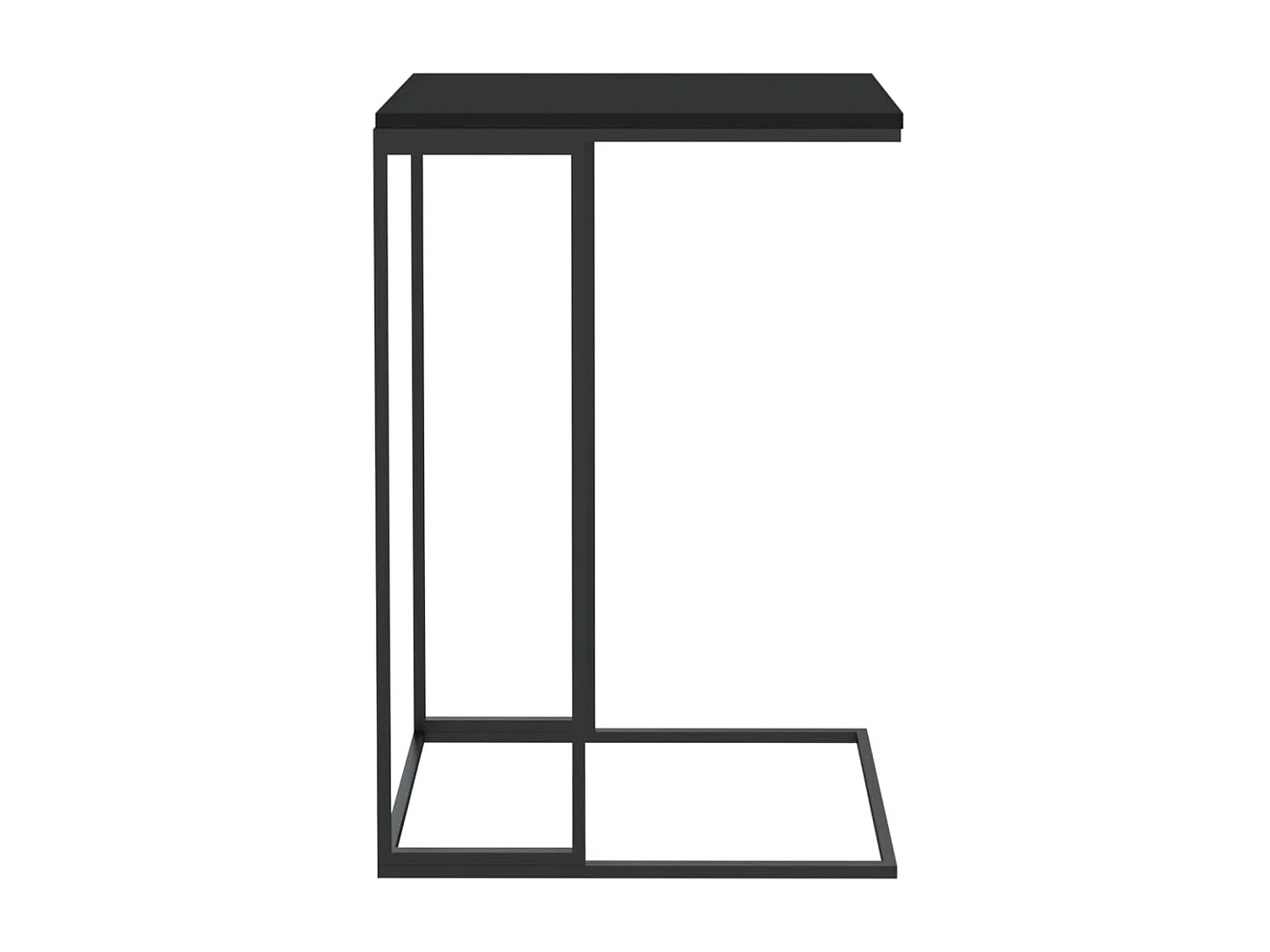 Table d'appoint Noir 40x30x59 2