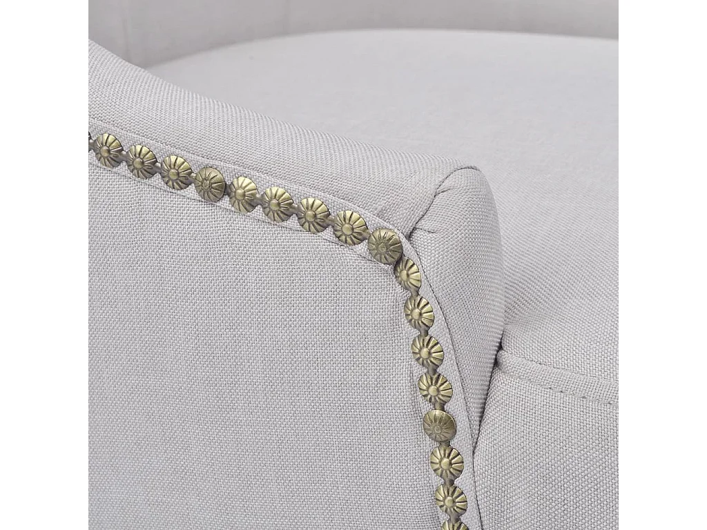 Chaises de salle à manger 4 pcs Gris crème Tissu