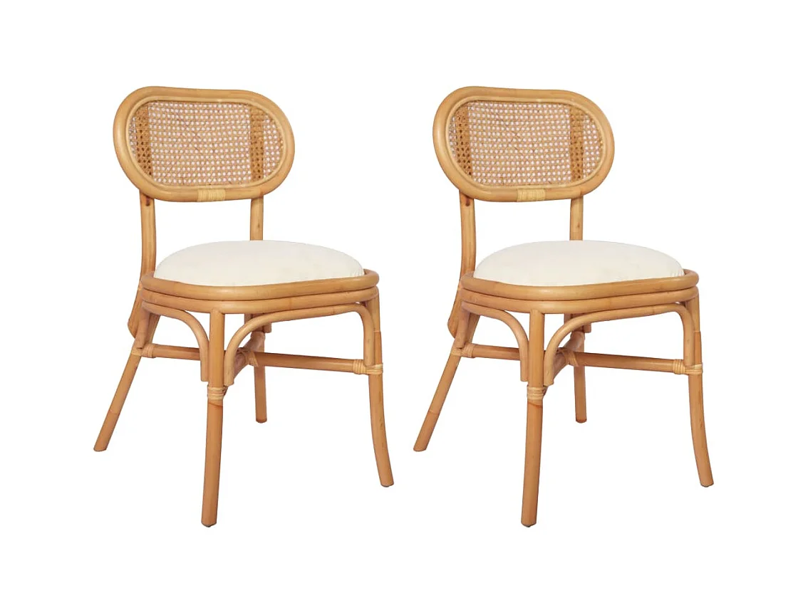 Eetkamerstoelen 2 st linnen