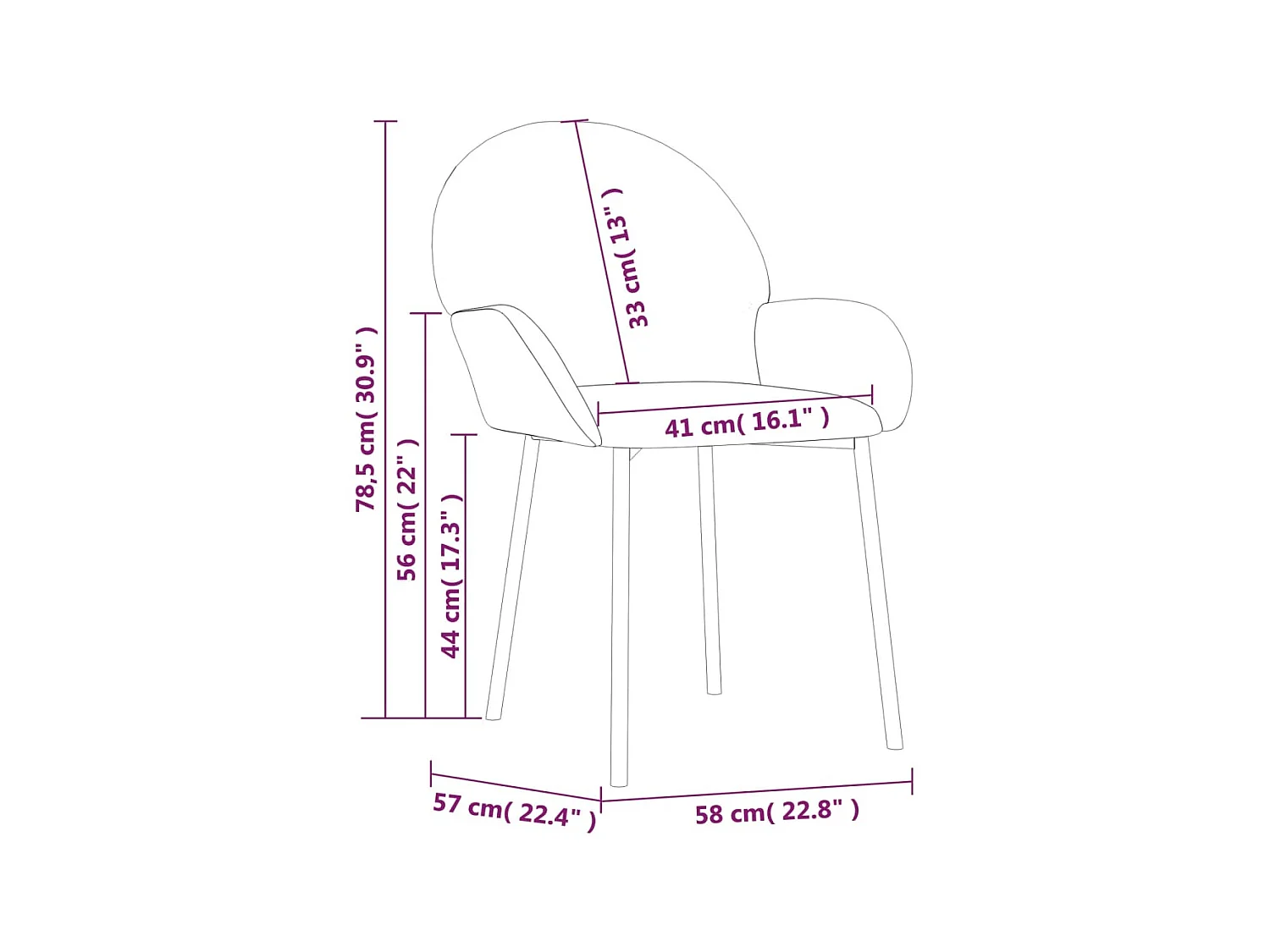 Eetkamerstoelen 2 st fluweel crèmekleurig