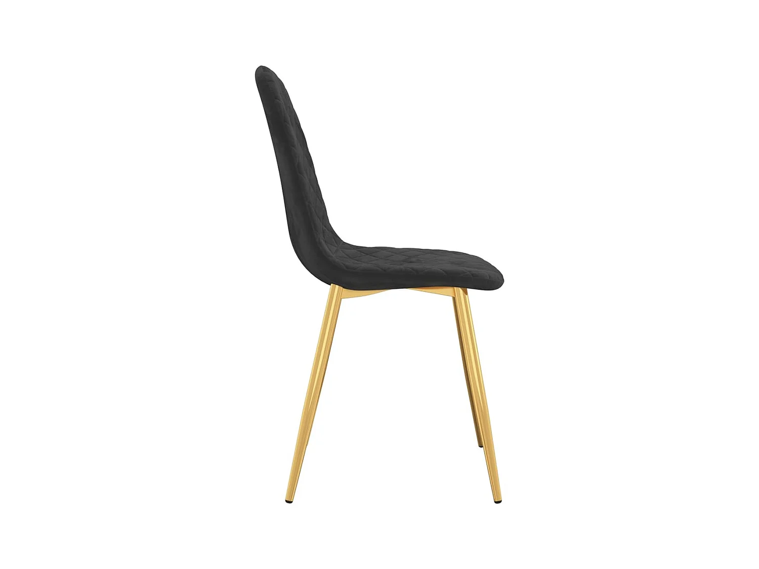Eetkamerstoelen 2 st fluweel zwart