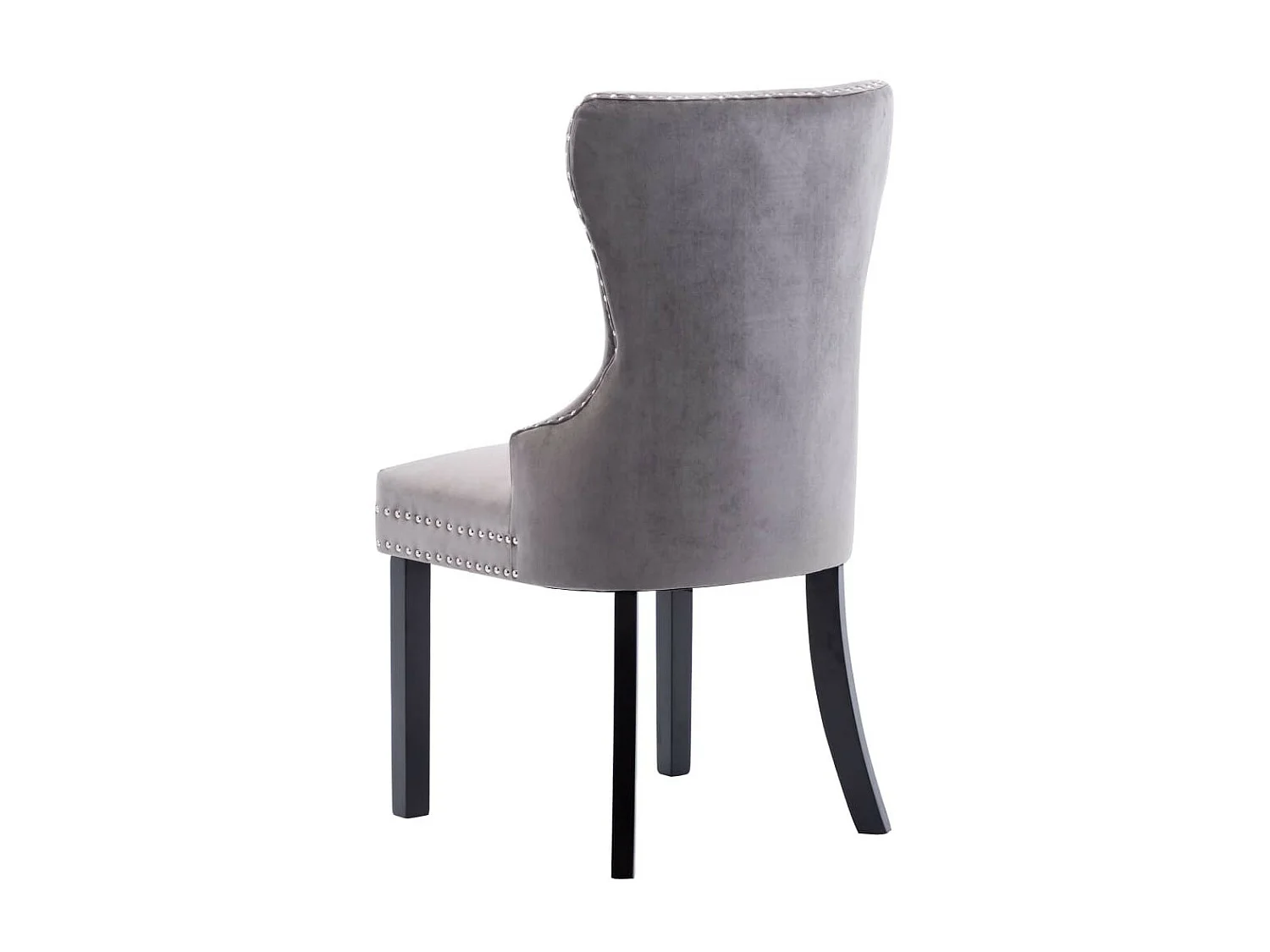 Chaises de salle à manger 2 pcs Gris Velours Konfa