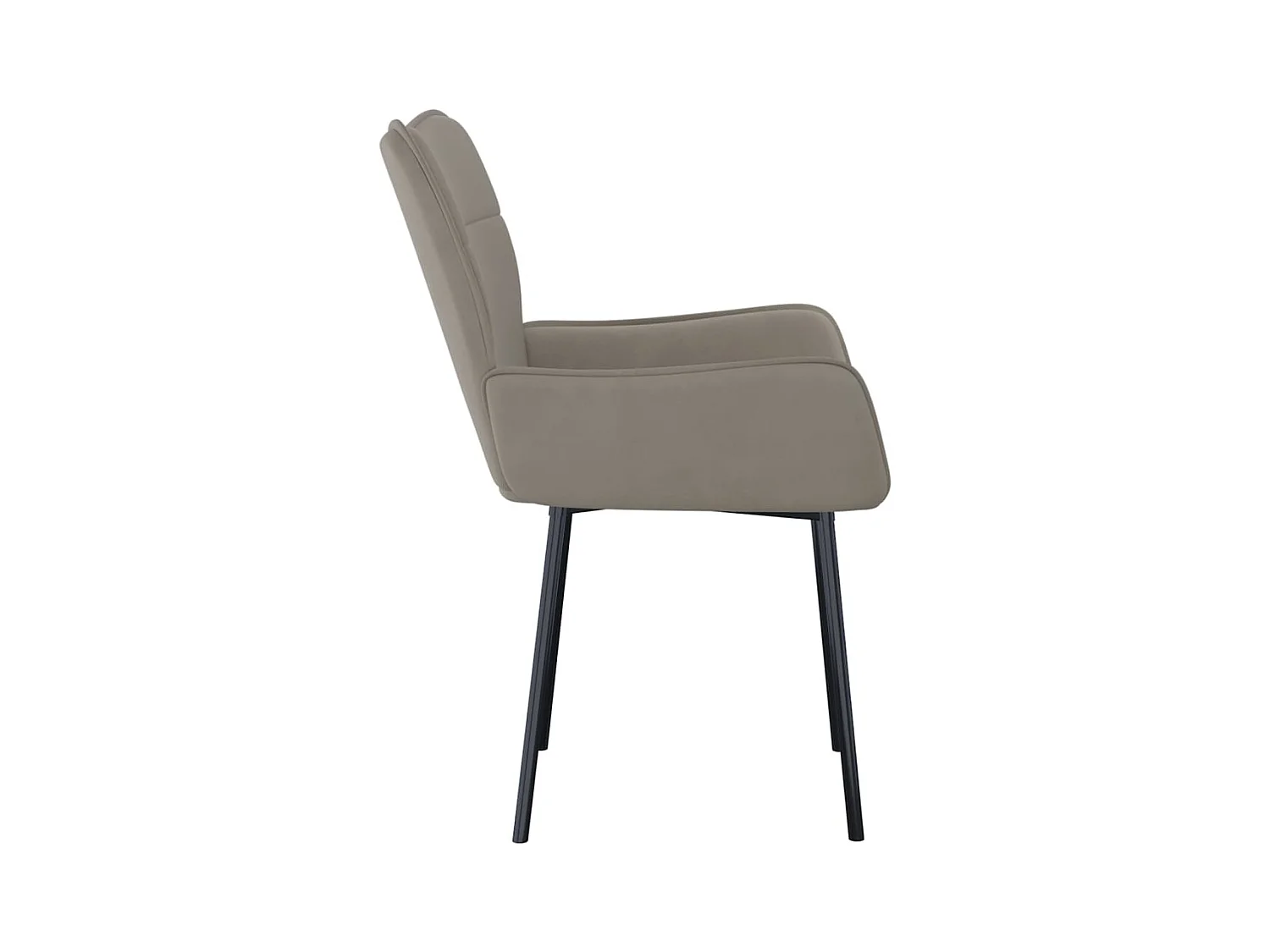 Eetkamerstoelen 2 st fluweel lichtgrijs