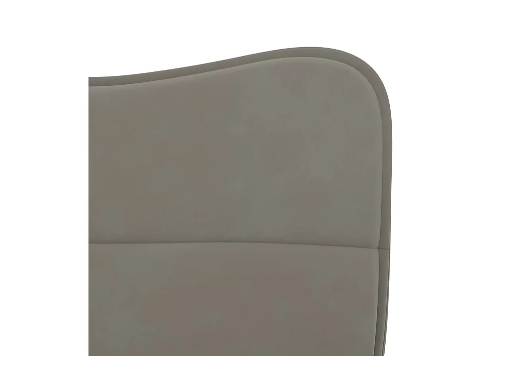 Eetkamerstoelen 2 st fluweel lichtgrijs