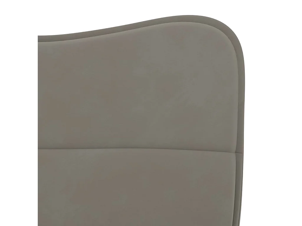 Chaises de salle à manger 2 pcs Gris clair Velours