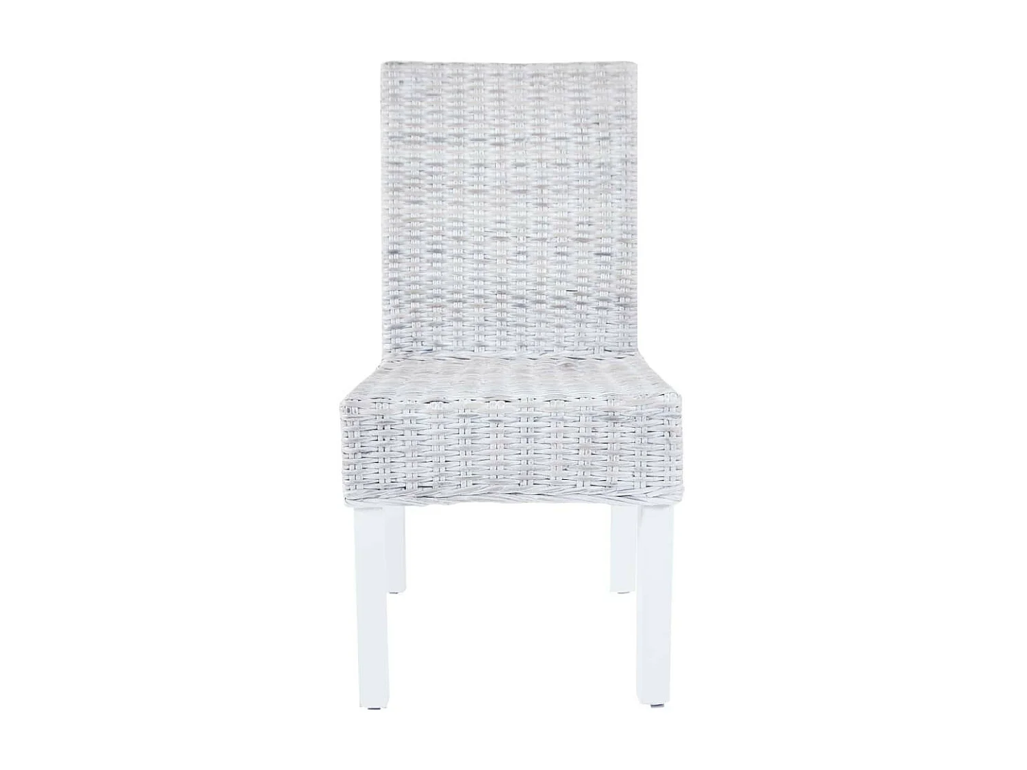 Chaises à dîner 2 pcs Gris Rotin kubu et bois de manguier