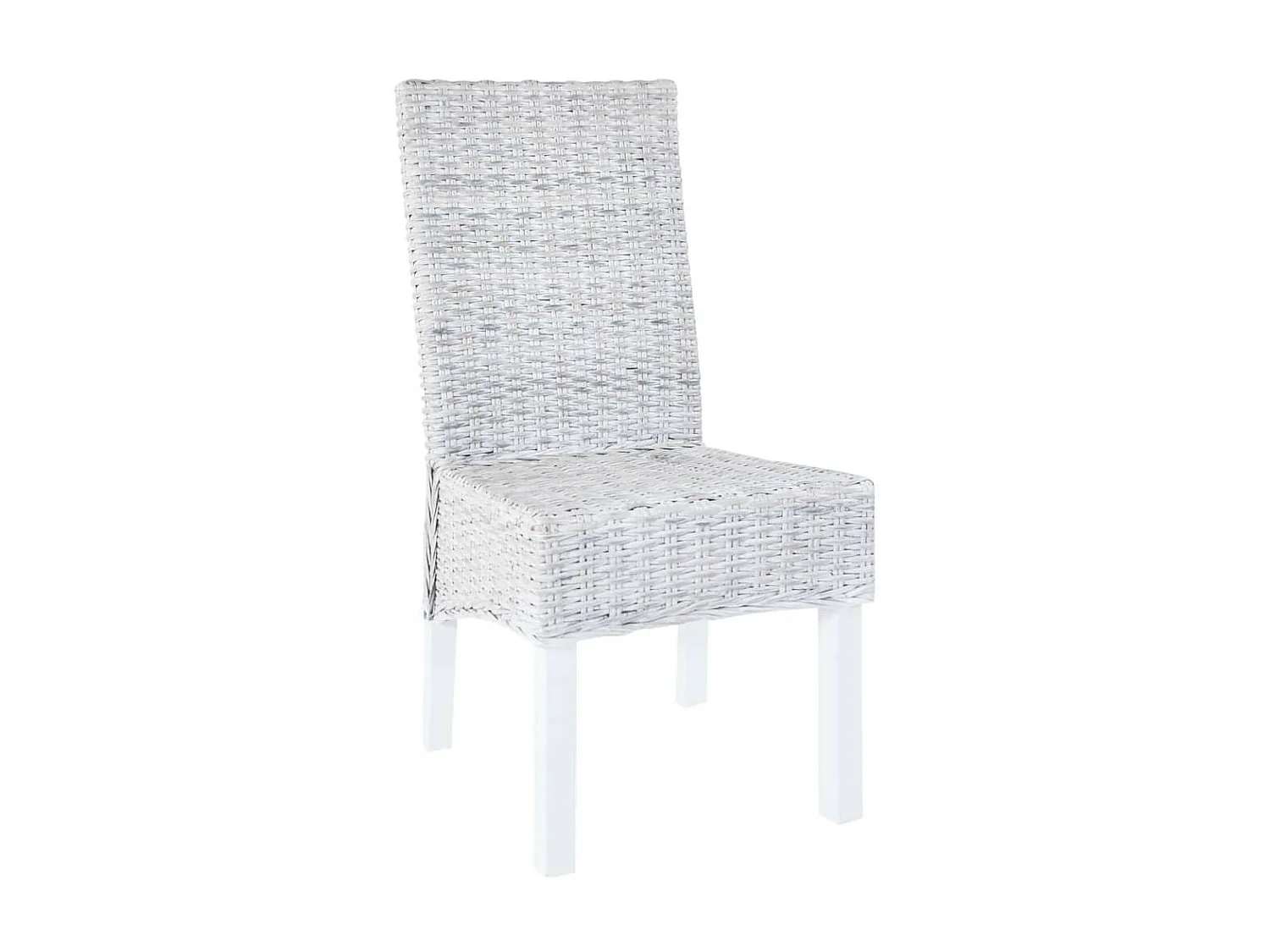 Chaises à dîner 2 pcs Gris Rotin kubu et bois de manguier