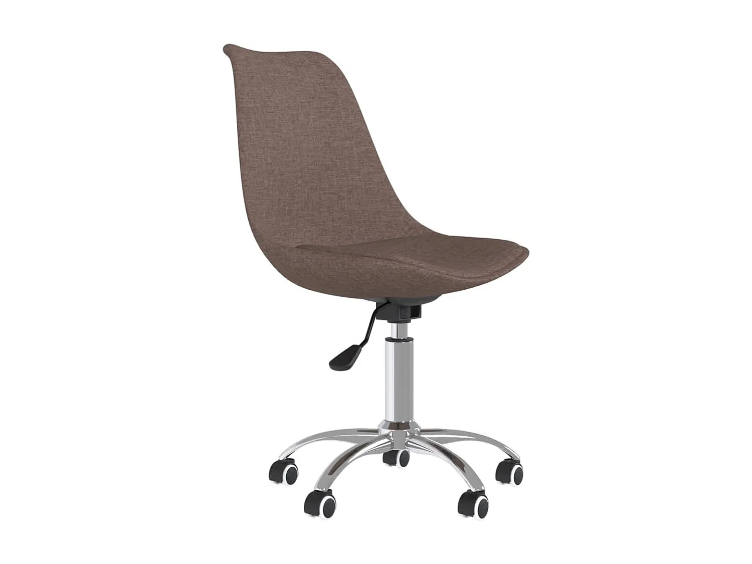 Chaises pivotantes de salle à manger 2 pcs Taupe Tissu 2