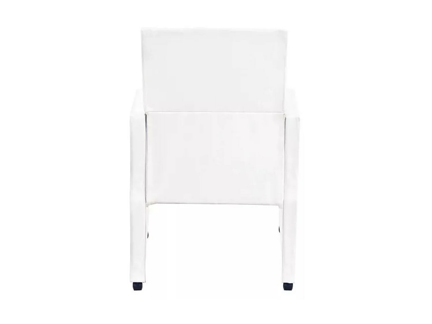 Eetkamerstoelen 2 st kunstleer wit