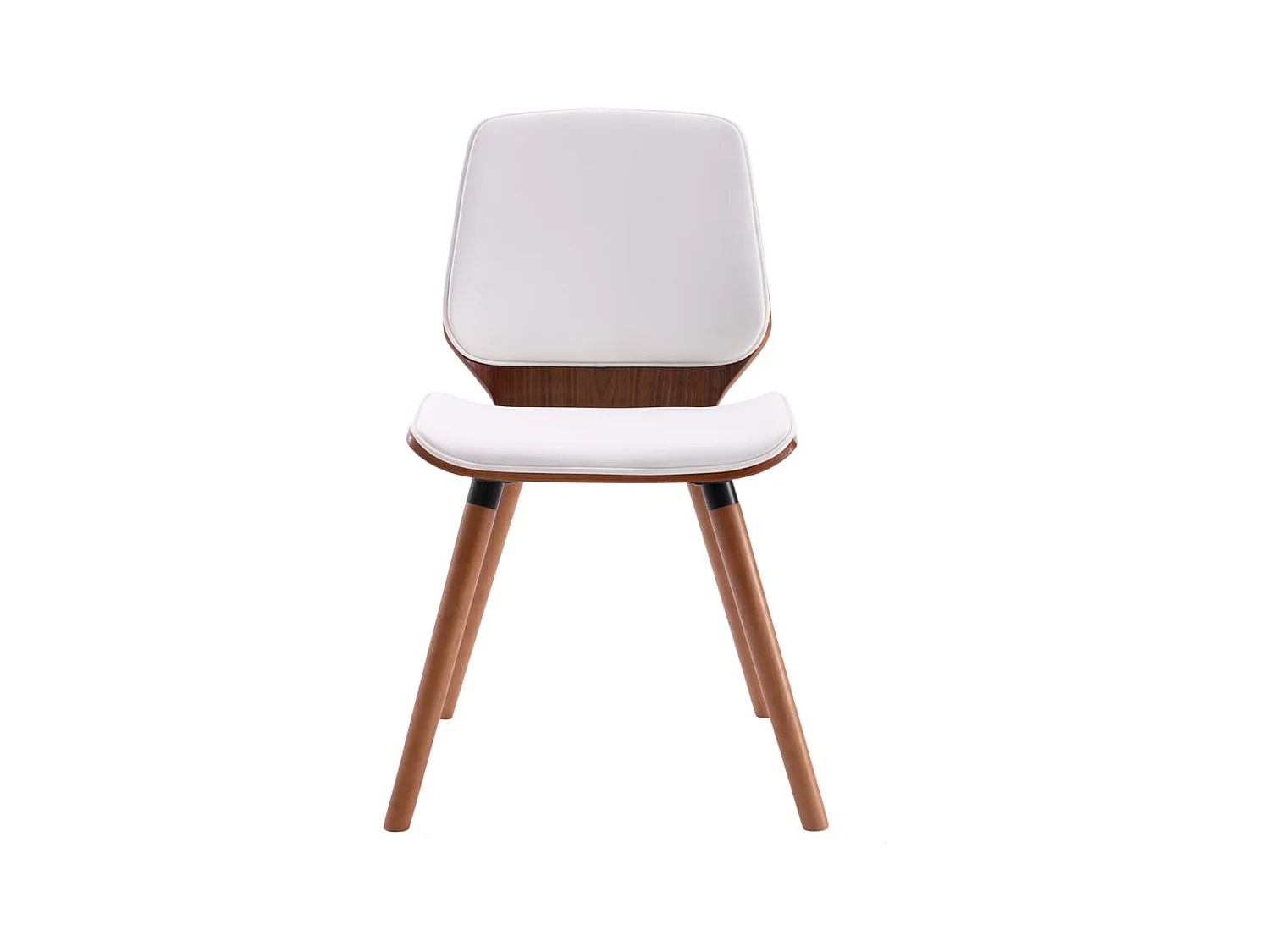Eetkamerstoelen 6 st kunstleer wit