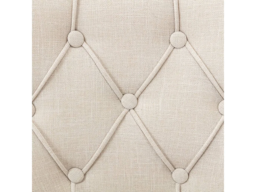 Chaises de salle à manger 2 pcs Beige Tissu 2