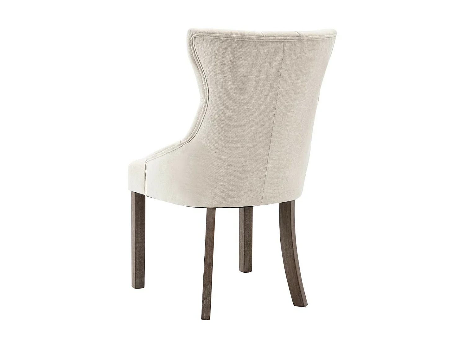 Chaises de salle à manger 2 pcs Beige Tissu 2