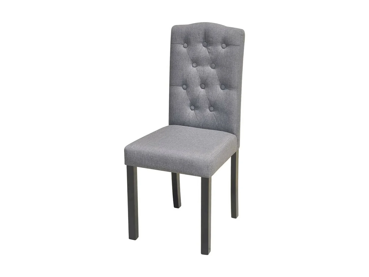Chaises de salle à manger 6 pcs Gris clair Tissu 6