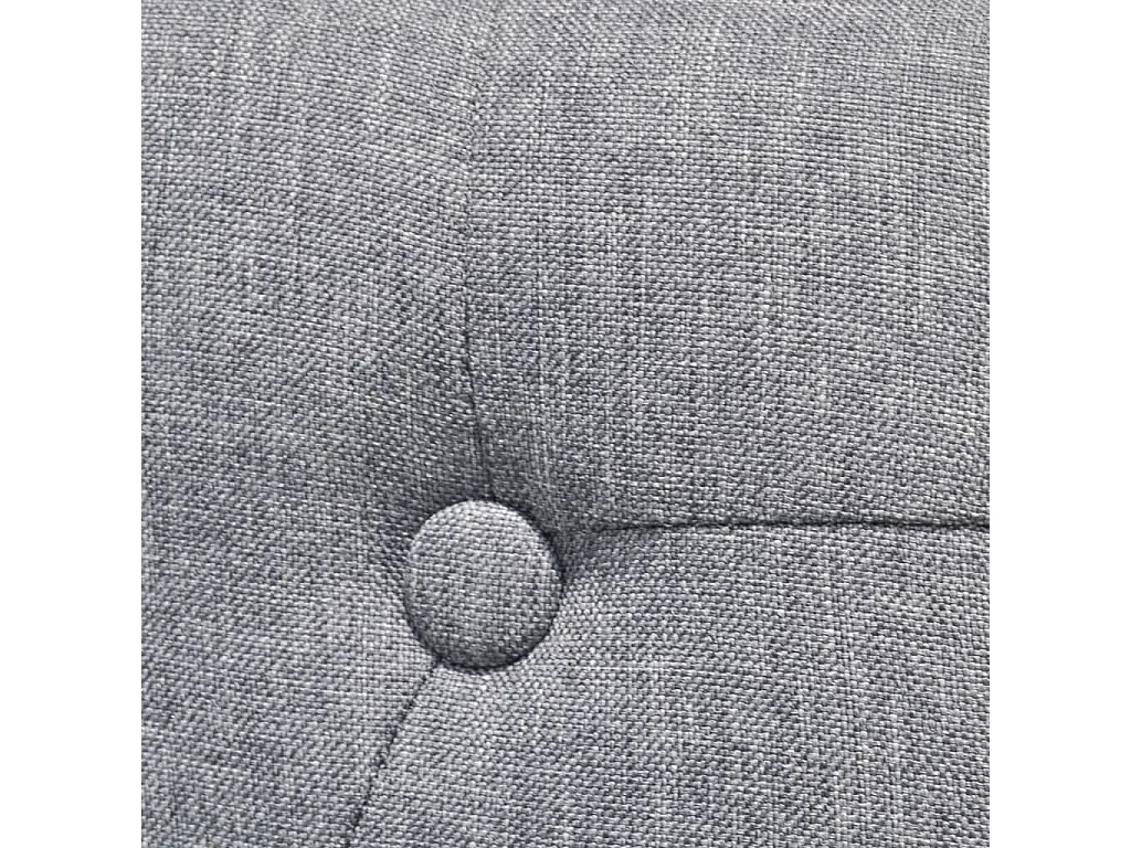 Chaises de salle à manger 6 pcs Gris clair Tissu 6