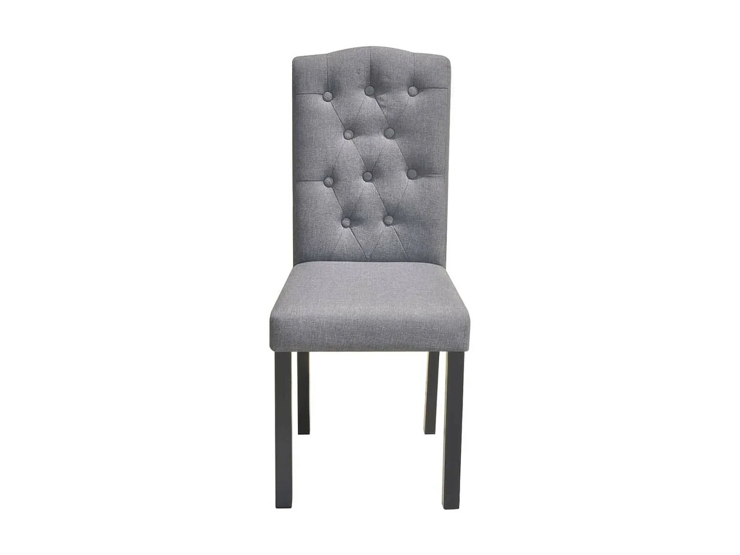 Chaises de salle à manger 6 pcs Gris clair Tissu 6