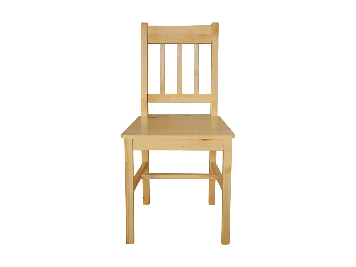 Chaise de cuisine pin massif naturel Dina - Lot de 4