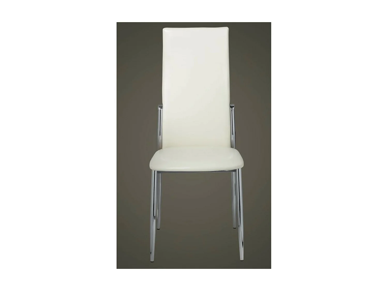 Chaises de salle à manger 6 pcs Blanc Similicuir 8
