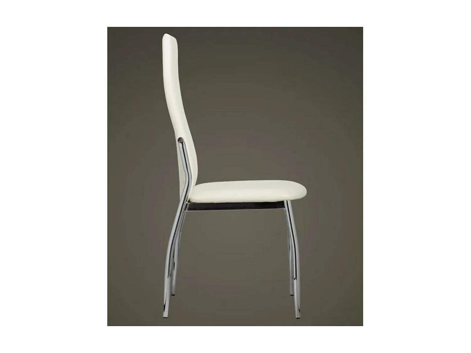 Chaises de salle à manger 6 pcs Blanc Similicuir 8