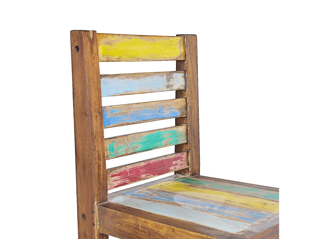 Chaises de salle à manger 2 pcs Bois de récupération solide 2