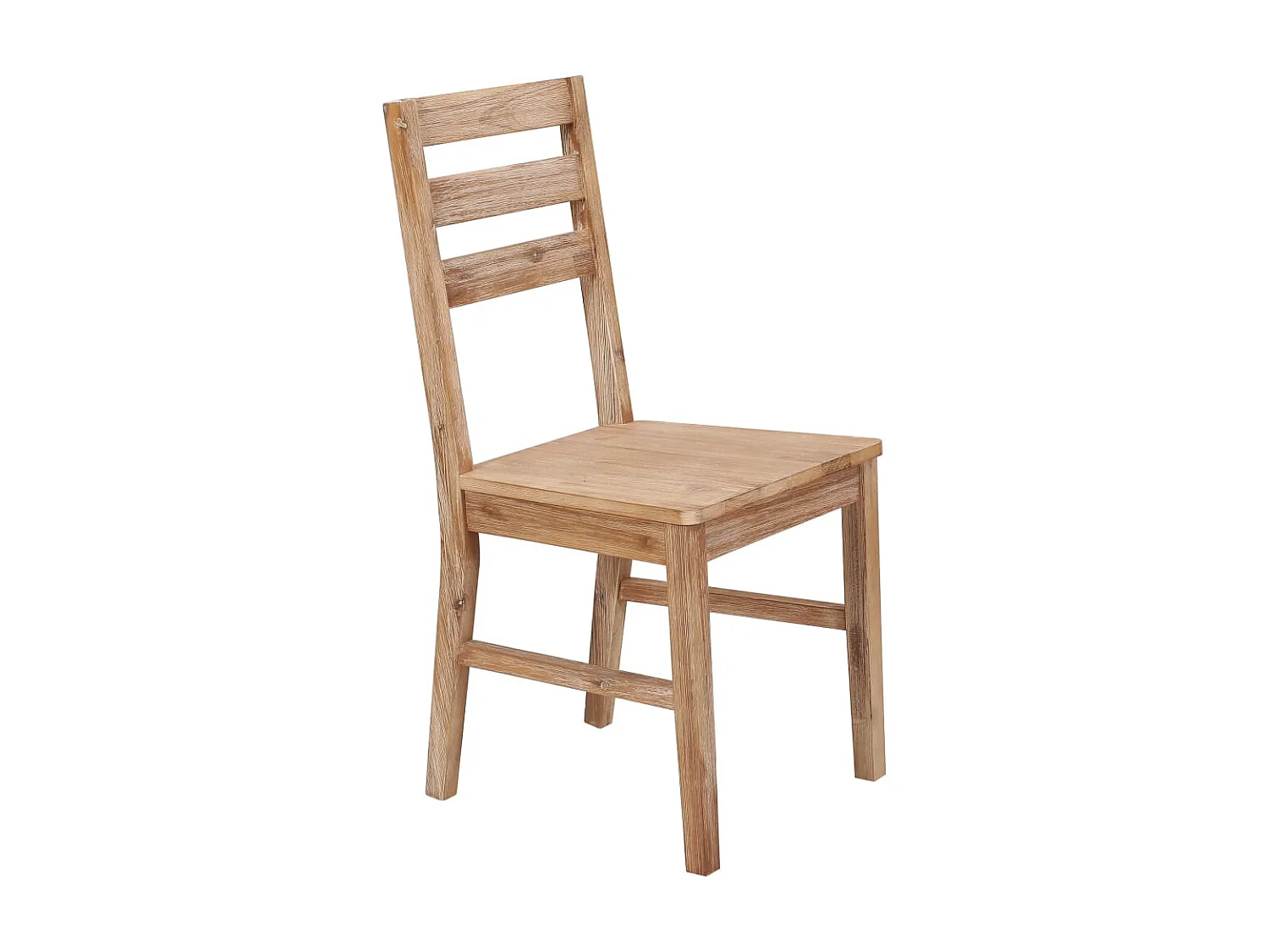 Chaise de cuisine bois massif naturel Koffia - Lot de 6